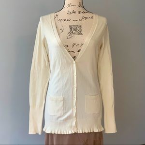 BOGO Free Cream Silk Cardigan Express size medium